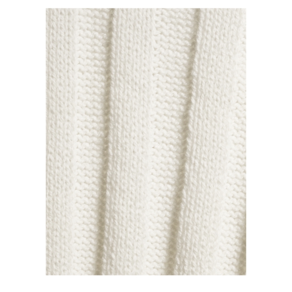 Wet Seal Egret Ribbed Cropped Cotton/Acrylic Blend V-neck Sweater 🔥Host Pick🔥 - Picture 7 of 13